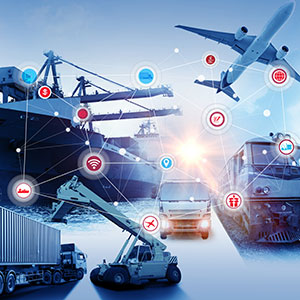 Every Mode Of Transport At A Shipping Port